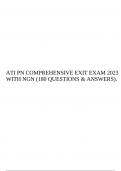 Ati pn comprehensive exit exam 2023 with ngn 180 questions answers Latest Update 2024 Version Brand New 