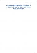 ATI vati COMPREHESIVE ATI 2023 UPDATE Q&A NEW GENERATINON ATI COMPREHESIVE EXIT EXAM  ATI RN COMPREHESIVE QUESTIONS AND ANSWERS 