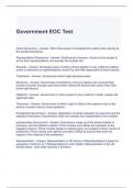 Government EOC Test 100% solved