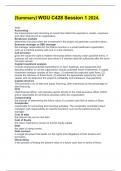 (Summary) WGU C428 Session 1 2024.  Study Accounting - the measurement and recording of events that reflect the operations, assets, expenses, and other financing of an organization. Breakeven analysis determines the point when the investment in the projec