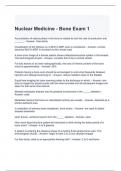 Nuclear Medicine - Bone Exam 1 with correct Answers