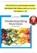 Understanding Nutrition 16th Edition TEST BANK by (Whitney/Rolfe's) ISBN: 9780357447512, All 20 Chapters Covered, Verified Latest Edition