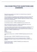 CNA COMPLETE QUESTIONS REVIEWS Helping persons return to their highest physical and mental function is called? A. maintaining independence B. promoting health C. preventing disease D. Rehabilitation - CORRECT ANSWER-Rehabilitation Which provides 24-hour n