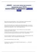 ABNM - NUCLEAR MEDICINE BOARDS RADIATION QUIZ 2024 QUESTIONS & ANSWERS PASSED 100%