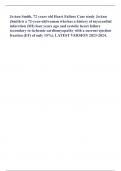 JoAnn Smith, 72 years old Heart Failure Case study JoAnn (Smith is a 72-year-old woman who has a history of myocardial infarction (MI) four years ago and systolic heart failure secondary to ischemic cardiomyopathy with a current ejection fraction (EF) of 