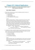 Chapter 05: Cultural Implications |Halter: Varcarolis’ Foundations of Psychiatric Mental Health Nursing: A Clinical Approach, 8th Edition