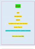 AQA GCSE MATHEMATICS 8300/1F Foundation Tier Paper 1 Non-Calculator Version: Final 1.0 *Jun2383001F01* IB/M/Jun23/E7 8300/1F QUESTION PAPER & MARKING SCHEME/ [MERGED] Marl( scheme June 2023