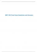 WRT 350 Final Exam Questions and Answers