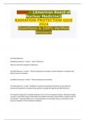 ABNM - NUCLEAR MEDICINE BOARDS RADIATION QUIZ 2024 QUESTIONS & ANSWERS PASSED 100% 