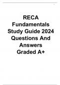 RECA EXAM STUDY GUIDE 2024