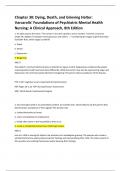 Chapter 30: Dying, Death, and Grieving Halter: Varcarolis' Foundations of Psychiatric Mental Health Nursing: A Clinical Approach, 8th Edition