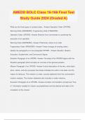 AMEDD BOLC Class 16-166 Final Test Study Guide 2024 (Graded A)