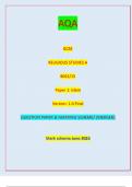 AQA GCSE RELIGIOUS STUDIES A 8062/15 Paper 1: Islam Version: 1.0 Final *JUN2380621501* IB/G/Jun23/E9 8062/15 QUESTION PAPER & MARKING SCHEME/ [MERGED] Marl( scheme June 2023