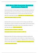 H&R Block Test Sample Questions with  Complete Solutions  Which of the following is an example of a casualty and/or theft loss?  Termite damage Misplaced property Damage or loss from a terrorist attack Property broken through ordinary use Damage or loss f