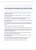 Journeyman Plumbing Test Study Guide