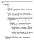 physiology of the nervous system summary notes