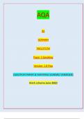 AQA AS GERMAN 7661/3T/3V Paper 3 Speaking Version: 1.0 Fina IB/G/Jun23/E8 7661/1/T QUESTION PAPER & MARKING SCHEME/ [MERGED] Marl( scheme June 2023