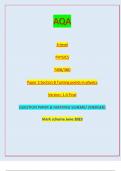 AQA A-level PHYSICS 7408/3BD Paper 3 Section B Turning points in physics Version: 1.0 Final *JUN2374083BD01* IB/M/Jun23/E8 7408/3BD// QUESTION PAPER & MARKING SCHEME/ [MERGED] Marl( scheme June 2023