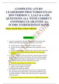 GUARANTEE A+ SCORE |VERIFIED|TEST BANK    FINAL EXAM 2023 LATEST UPDATE   