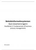 Beleidsinformatiesystemen - Quiz: hoofdstuk 3