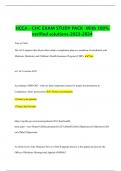 HCCA - CHC EXAM STUDY PACK -With 100%  verified solutions-2023-2024