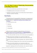 CLC 222 Mod 5 Contract Monitoring: Documentation & Handling Issues Exam