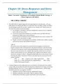 Chapter 10: Stress Responses and Stress Management  |Halter: Varcarolis’ Foundations of Psychiatric Mental Health Nursing: A Clinical Approach, 8th Edition