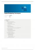 Ch 10 Capital Budgeting Techniques  - Corporate Finance (COF) (AIF) - Principles of Managerial Finance