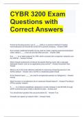 Bundle For CYBR Exam Questions with Correct Answers