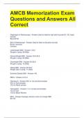 Bundle For AMCB Boards Exam Questions with Correct Answers