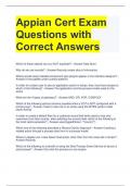 Appian Cert Exam Questions with Correct Answers