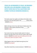 TEXAS CDL AIR BRAKERS,TX CDL#3- AIR BRAKERS- SECTION 5,CDL AIR BRAKERS 2 NEWEST 2024  LATEST EXAM 2024 ACTUAL QUESTIONS AND  CORRECT DETAILED ANSWERS|GRADED A+ The brake system that applies and releases the brakes when  the driver uses the brake pedal is 