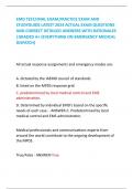 EMD TEST,FINAL EXAM,PRACTICE EXAM AND  STUDYGUIDE LATEST 2024 ACTUAL EXAM QUESTIONS  AND CORRECT DETAILED ANSWERS WITH RATIONALES  |GRADED A+ (EVERYTHING ON EMERGENCY MEDICAL  DISPATCH) All actual response assignments and emergency modes are: A. dictated 