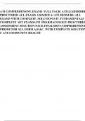 ATI COMPREHENSIVE EXAMS FULL PACK/ ATI LEADERSHIP PROCTORED ALL EXAMS GRADED A/ ATI MEDSURG ALL EXAMS WITH COMPLETE SOLUTION/ATI FUNDAMENTALS COMPLETE SET EXAMS/ATI PHARMACOLOGY PROCTORED ASSESSMENT SOLUTION PACK FINALS/RN COMPREHENSIVE PREDICTOR ALL FORM