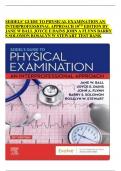 SEIDELS’ GUIDE TO PHYSICAL EXAMINATION AN INTERPROFESSIONAL APPROACH 10TH EDITION BY JANE W BALL JOYCE E DAINS JOHN A FLYNN BARRY S SOLOMON ROSALYN W STEWART TEST BANK