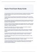 Saylor Final Exam Study Guide