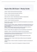 Saylor Bio 202 Exam 1 Study Guide