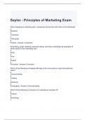 Saylor - Principles of Marketing Exam 2024