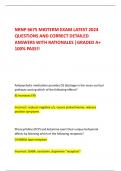 NRNP 6675 MIDTERM EXAM LATEST 2024 QUESTIONS AND CORRECT DETAILED ANSWERS WITH RATIONALES |GRADED A+ 100% PASS!!