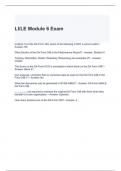 LI-LE Module 6 Exam with complete solutions