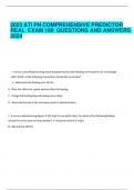 2023 ATI PN COMPREHENSIVE PREDICTOR REAL EXAM 180  QUESTIONS AND ANSWERS . A nurse is providing teaching about the gastrostomy tube feedings to the parents of a schoolage  child. Which of the following instructions should the nurse take? 