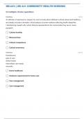 NR-441: | NR 441 COMMUNITY HEALTH NURSING TEST 2 EXAM QUESTIONS & ANSWERS