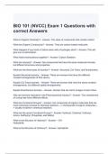 BIO 101 (NVCC) Exam 1 Questions with correct Answers