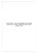 Susan Wilson- A 26-year-old primigravida receiving prenatal care {module 1-3} With COMPLETE and LATEST Solutions, 2024