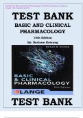 Test Bank for Basic and Clinical Pharmacology 14th Edition By Bertram G. Katzung Chapter 1-66 Complete Guide A+