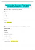 Straighterline Chemistry Final- deck 3 Questions with Verified Solutions