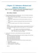 Chapter 22: Substance-Related and Addictive Disorders |Halter: Varcarolis’ Foundations of Psychiatric Mental Health Nursing: A Clinical Approach, 8th Edition