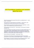   OCI Foundations questions and answers latest top score.