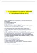   OCI Foundations Practice Exam (1Z0-1085) questions and answers latest top score.