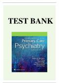 Test bank primary care psychiatry 2nd edition mccarron xiong / Latest update 2024 / Rated A+